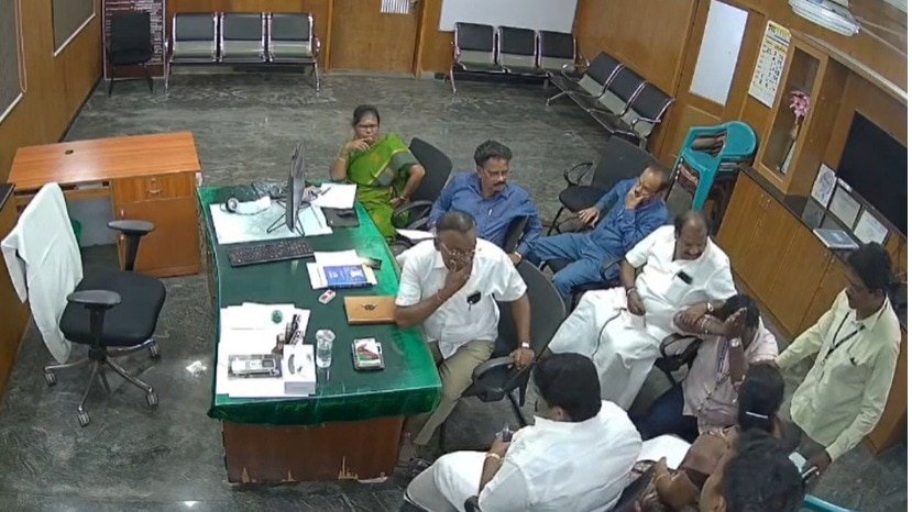 Video: Dalit Tamil Nadu official falls at DMK councillor’s feet, BJP hits out