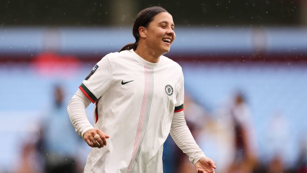 Sam Kerr rounds off Chelsea return with first goal in 634 days in Aston Villa victory -up