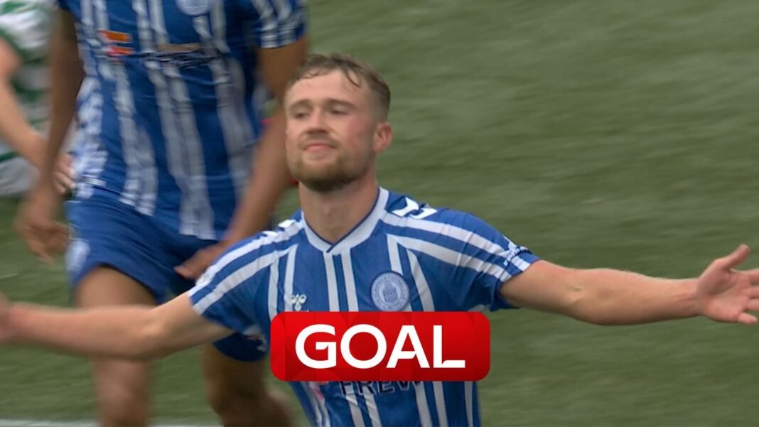 David Watson’s late header levels the score against Celtic!