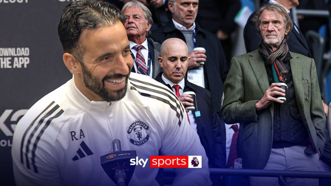 Ruben Amorim jokes about Sir Jim Ratcliffe’s visit to Man Utd training ground