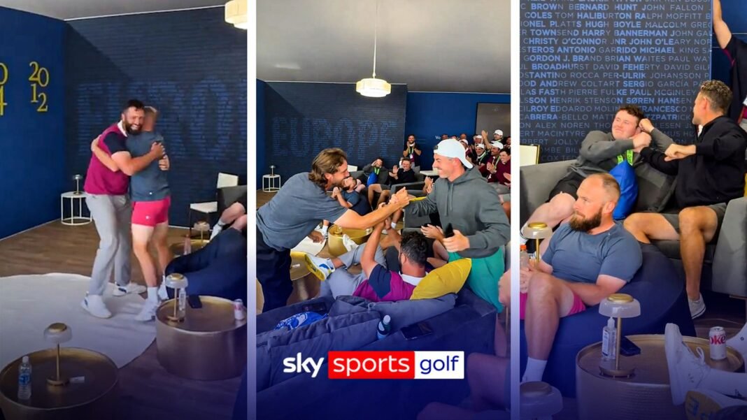 Hugs, high fives and hype! Team Europe buoyant as captain Luke Donald announces day one pairings