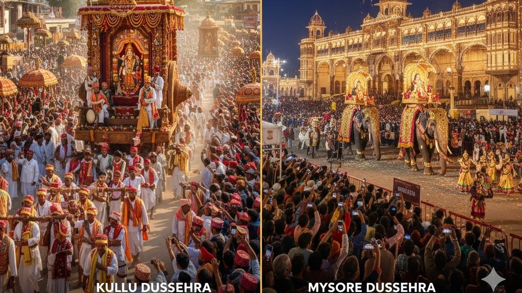 Kullu Dussehra vs Mysore Dussehra: Key Differences in Celebration