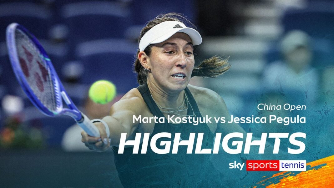 Marta Kostyuk vs Jessica Pegula | China Open highlights