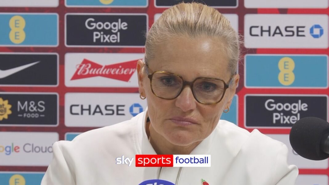 Sarina Wiegman: Lionesses dominated but Michelle Agyemang injury ‘doesn’t look good’