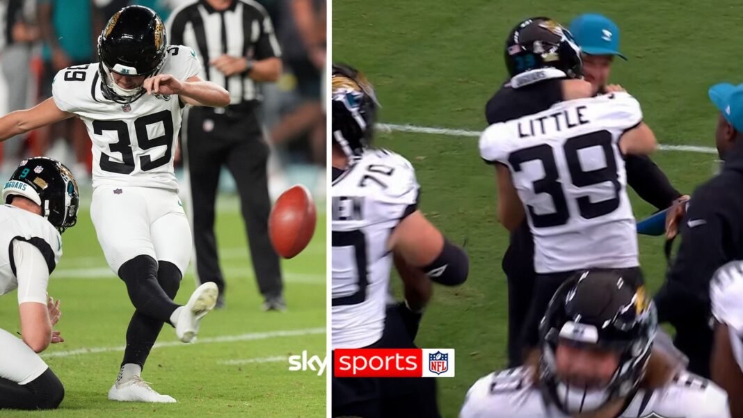 ‘HE DID IT!’ | Cam Little kicks the longest field goal in NFL history!