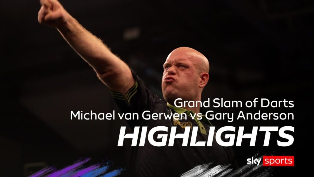 Grand Slam of Darts: Sparkling MVG sends Anderson out of Grand Slam
