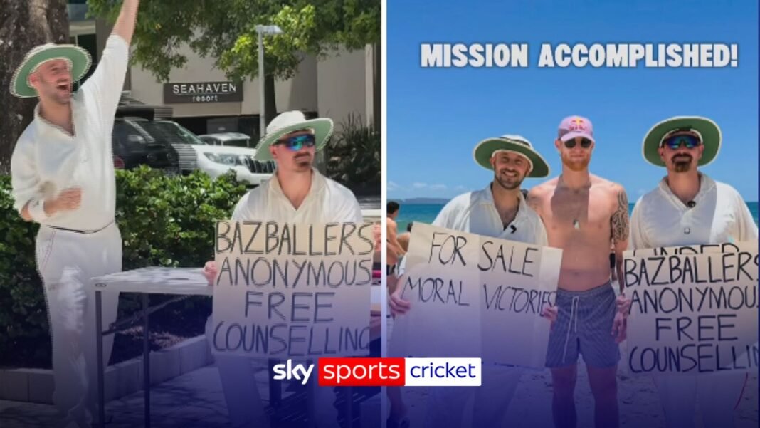Ashes: Aussie radio station troll England team on the beach!
