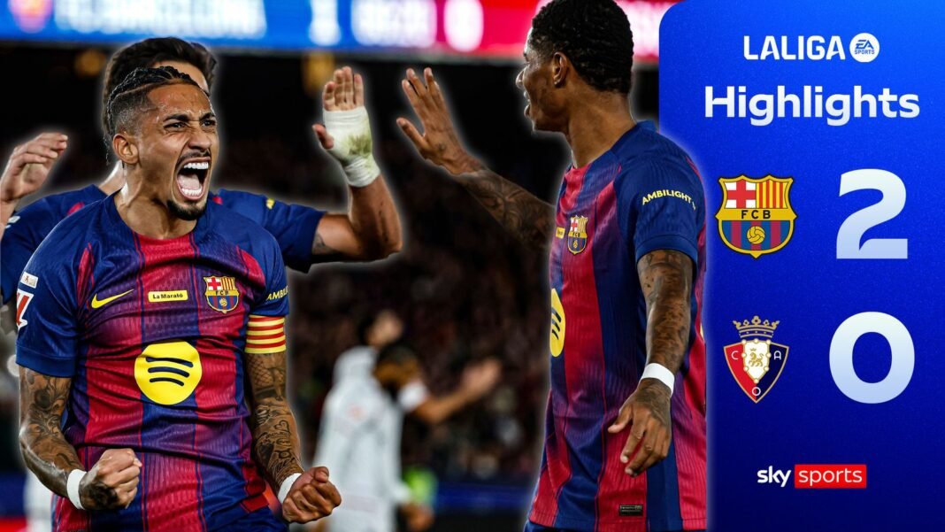 Barcelona 2-0 Osasuna | LaLiga highlights