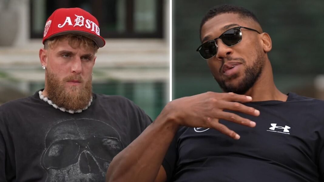 Anthony Joshua sends chilling warning to Jake Paul in face-to-face interview
