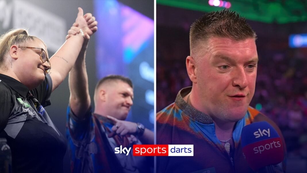 World Darts Championship: Daryl Gurney defeats Beau Greaves in deciding set