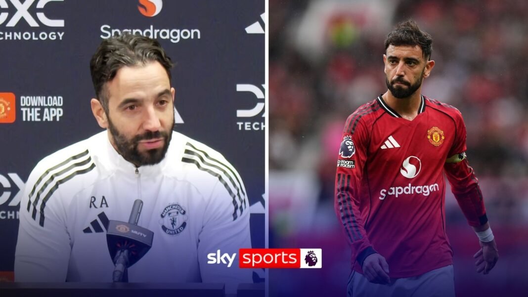 Premier League: Ruben Amorim discusses Bruno Fernandes injury