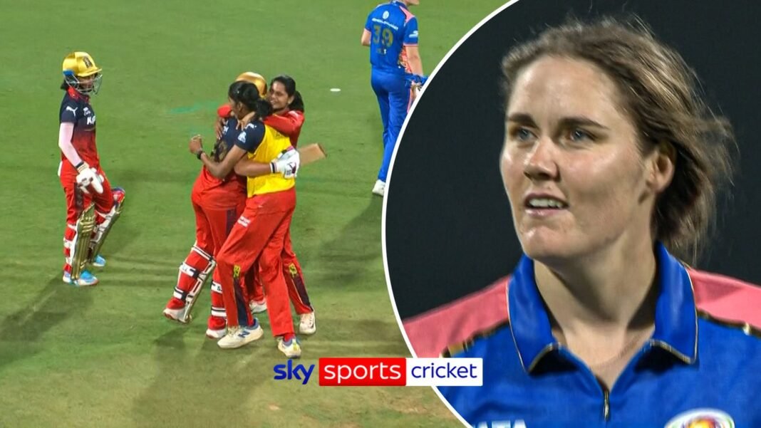 Women’s Premier League: Nat Sciver-Brunt’s final over goes for 20 as RCB win thriller