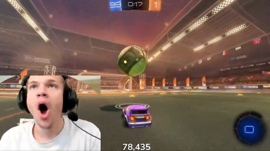 The Jynxzi vs amustycow Rocket League 1v1 Finished in 18 Seconds in Shocking Fashion