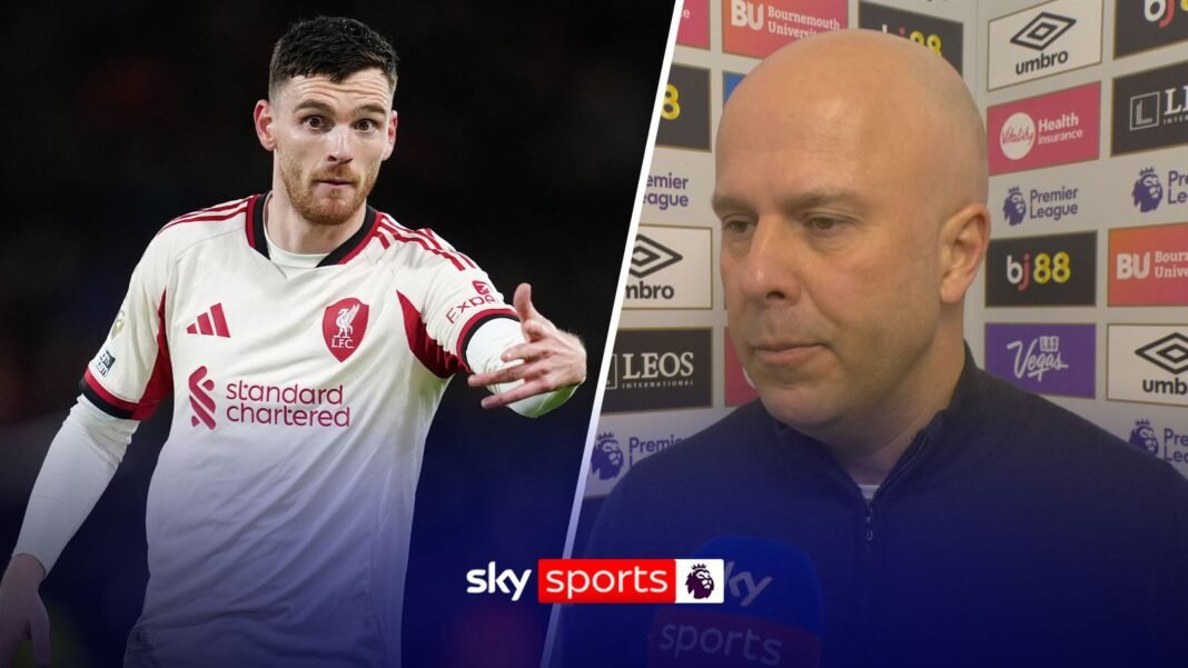 Transfers: Arne Slot keen to keep Andrew Robertson at Liverpool