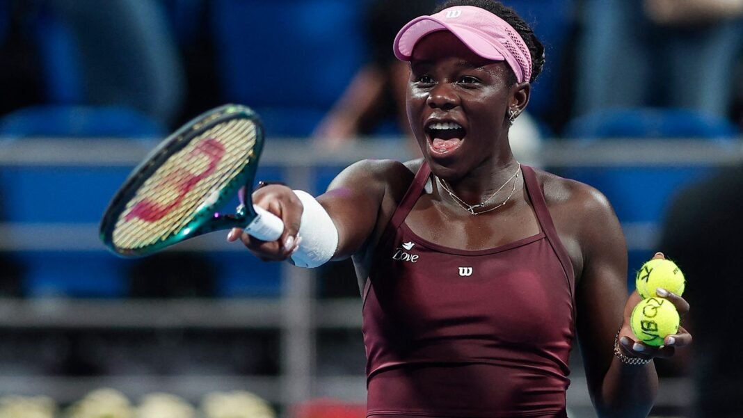 Qatar Open: Victoria Mboko beats Jelena Ostapenko in straight sets after dazzling semi-final win
