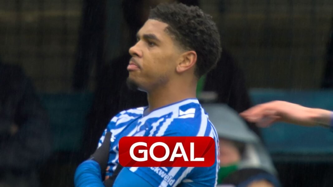 Tyreece John-Jules gives Kilmarnock the lead against Celtic with well-taken strike