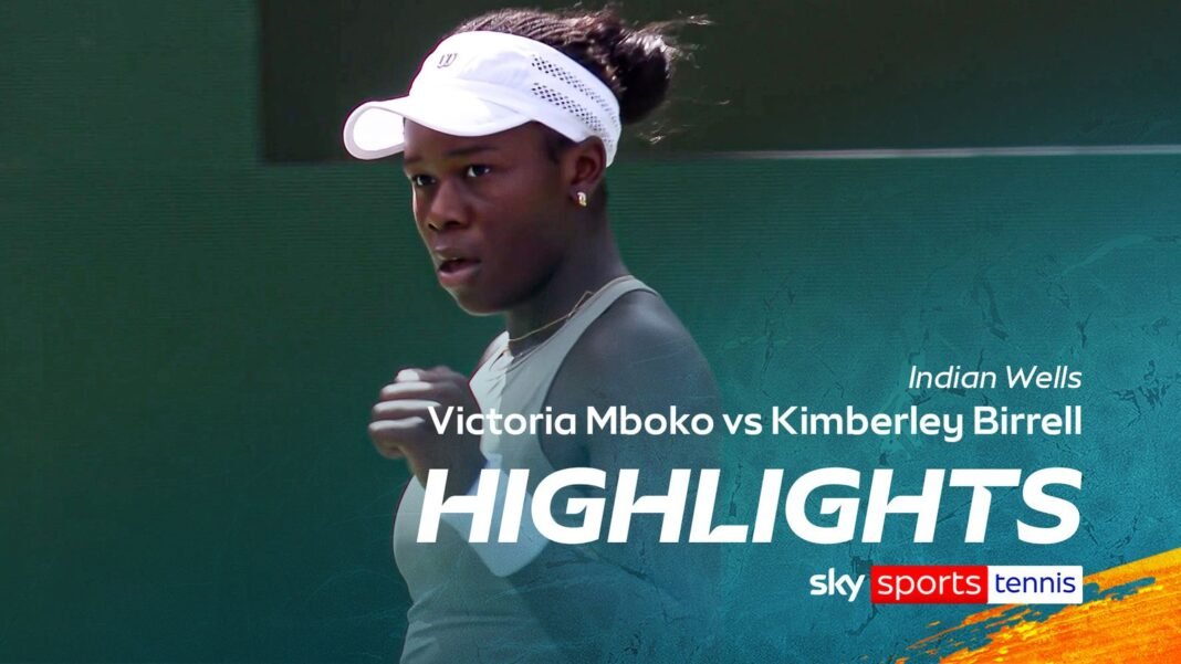 Victoria Mboko vs Kimberley Birrell | Indian Wells highlights