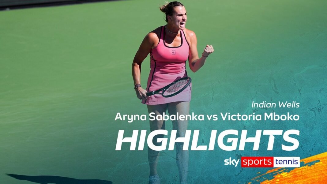 Aryna Sabalenka vs Victoria Mboko | Indian Wells highlights