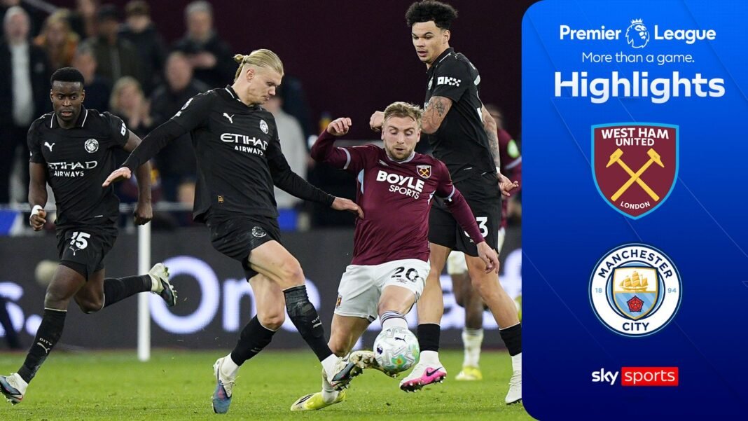West Ham 1 -1 Manchester City | Premier League highlights