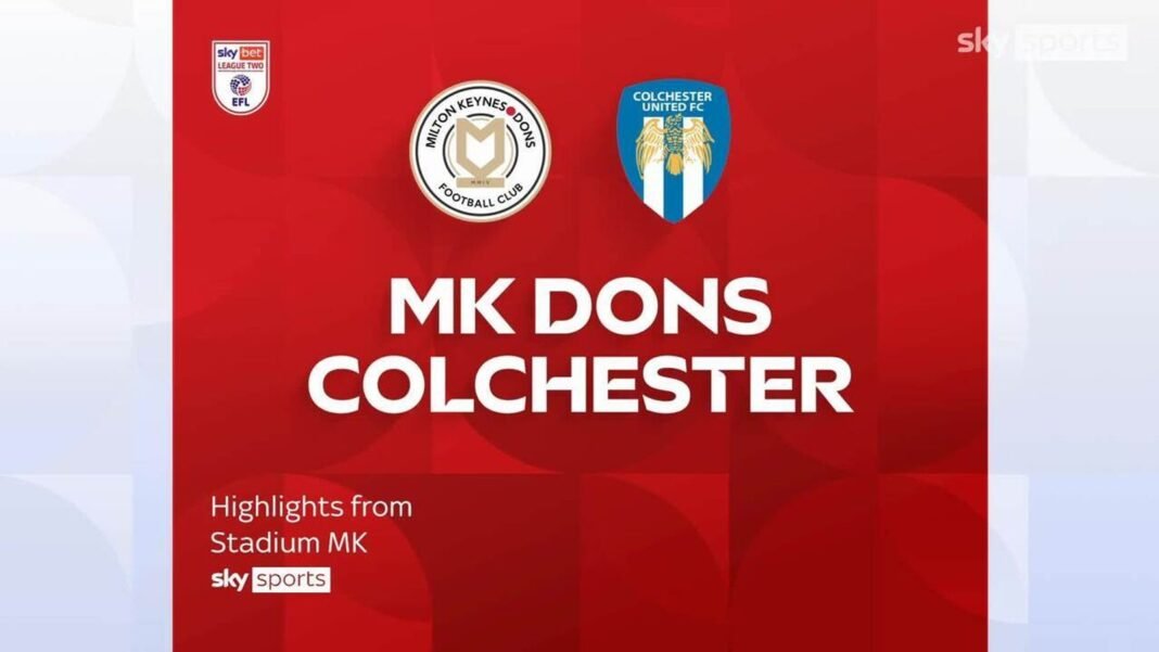 MK Dons 1-0 Colchester | League Two highlights
