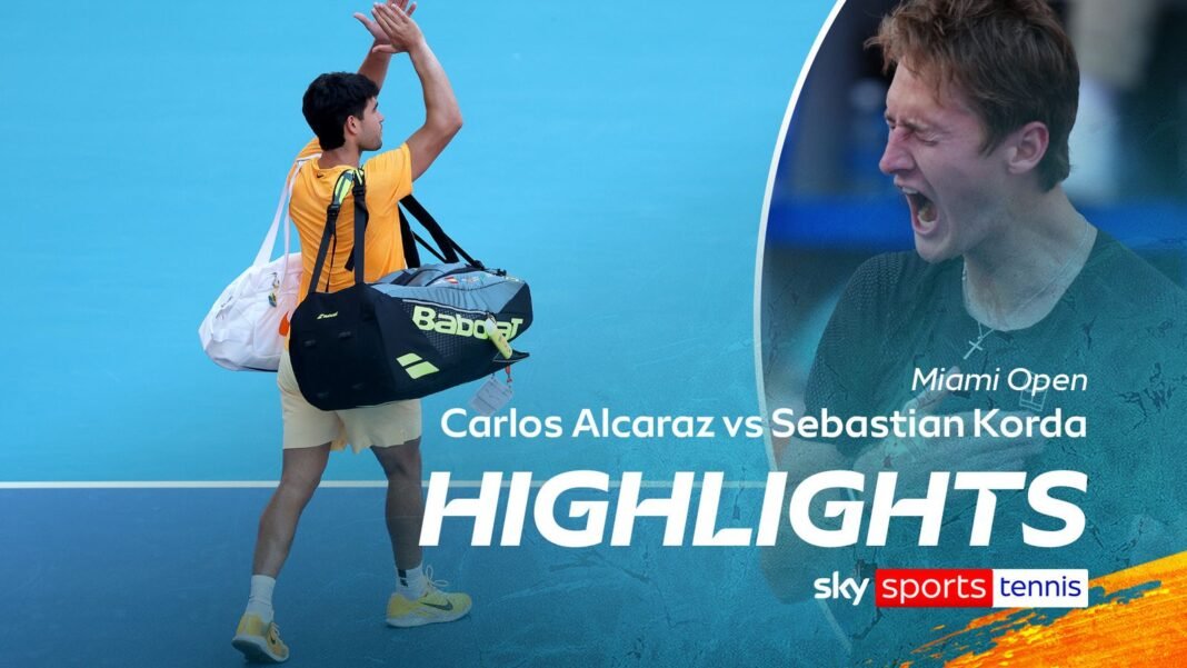 Carlos Alcaraz vs Sebastian Korda | Miami Open highlights