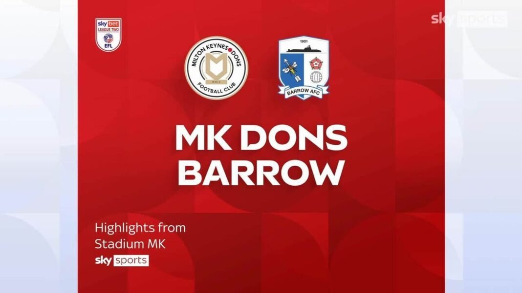 Milton Keynes Dons 0-0 Barrow | League Two Highlights