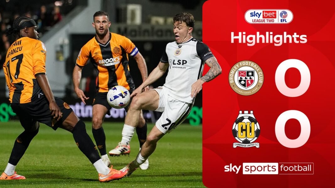 Bromley 0-0 Cambridge United | League Two highlights