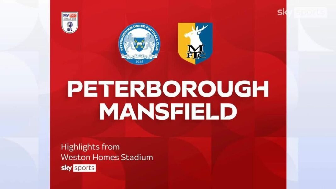 Peterborough Utd 0-0 Mansfield Town | League One highlights