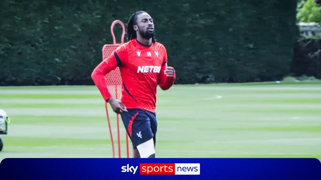 Evan Guessand trains as Crystal Palace prepare for date with destiny