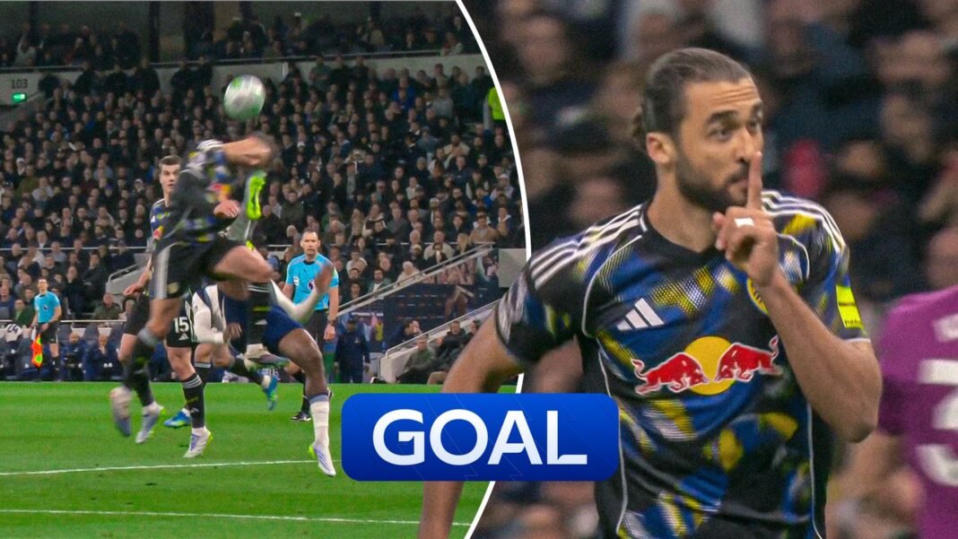 Tottenham Hotspur 1 -Lewin converts VAR awarded penalty to draw Leeds level against Spurs