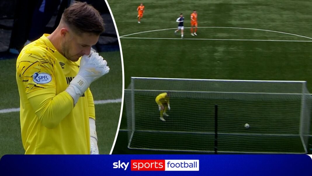 Falkirk vs Rangers: Jack Butland left stunned after horror own goal