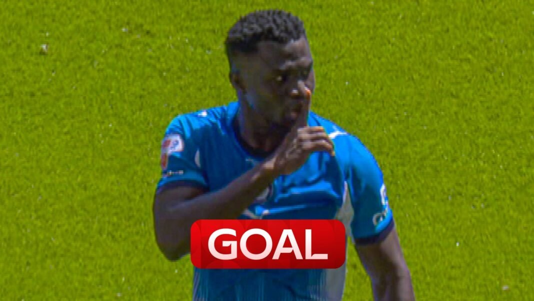 Adama Sidibeh scores brilliant header to equalise for Stockport!
