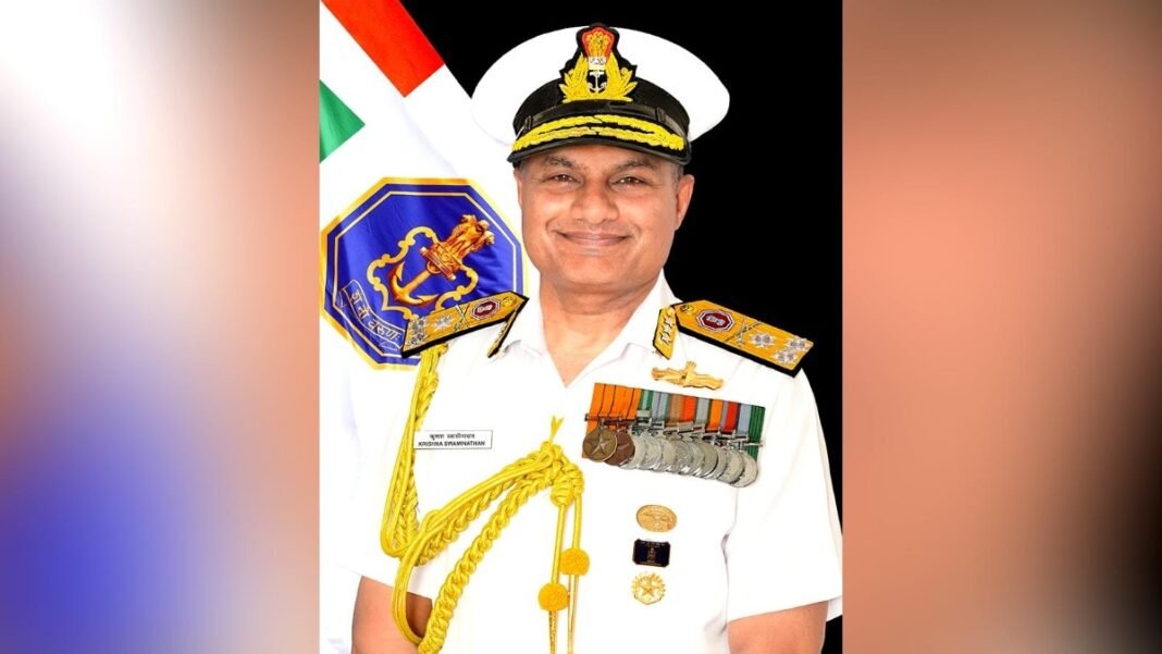 Admiral Krishna Swaminathan takes charge as new Navy Chief