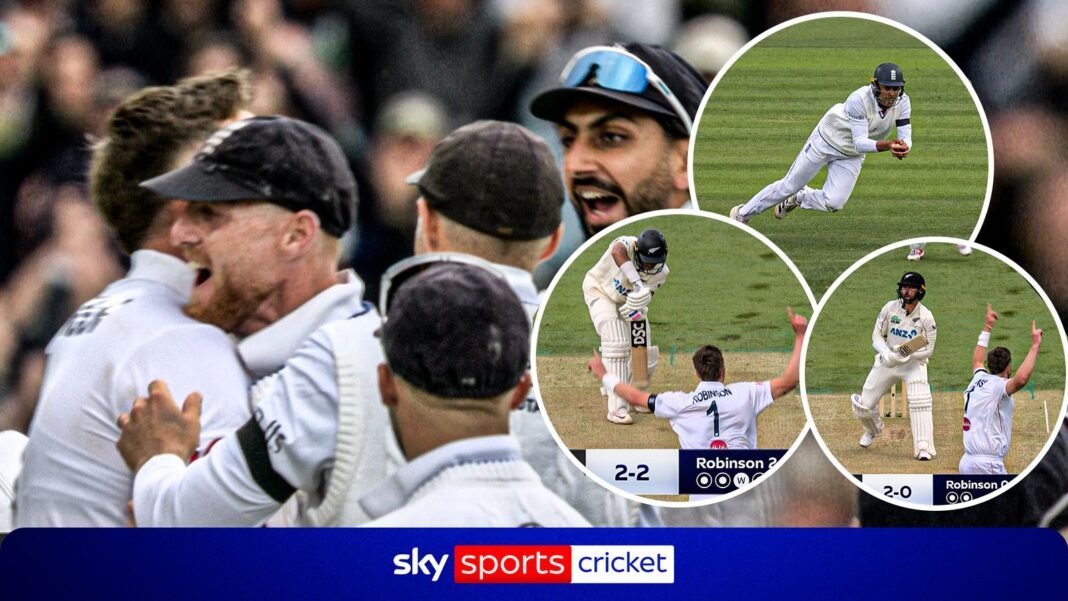 England vs New Zealand: THREE wickets in ONE over! Ollie Robinson inspires comeback