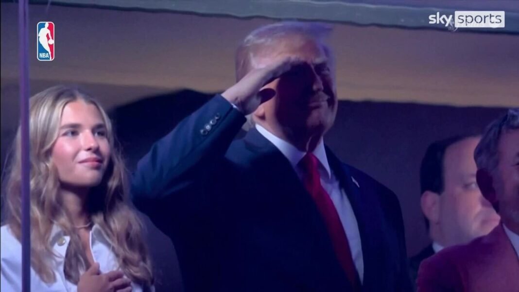 Donald Trump gets booed at NBA Finals Game 3 match between New York Knicks and San Antonio Spurs