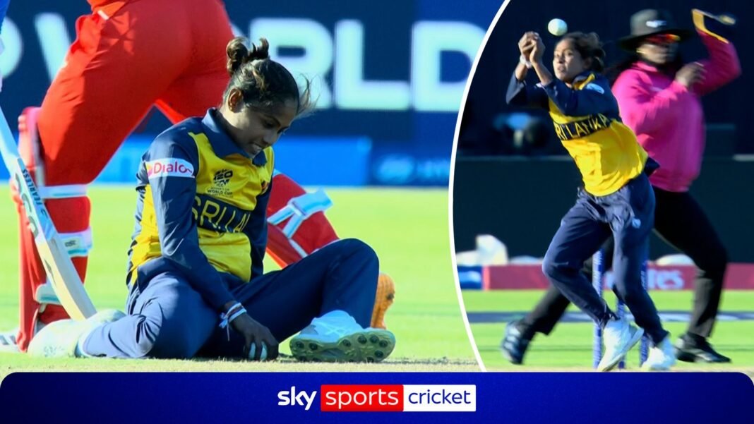 Women’s T20 World Cup: Sri Lanka drop SECOND catch of the innings against England!