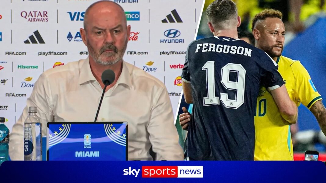 World Cup: Scotland on the verge of exit after losing to Brazil, says Steve Clarke
