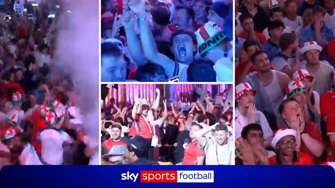 England fans react to memorable win over Mexico at the World Cup!