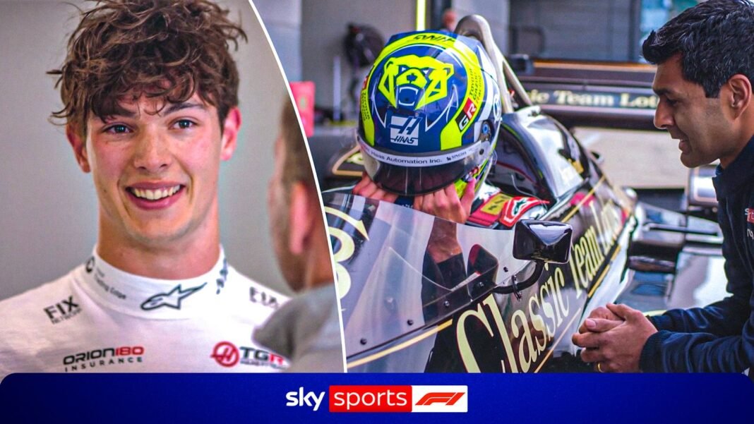 An emotional drive for Ollie Bearman in Ayrton Senna’s 1985 Lotus 97T | F1 News | Sky Sports