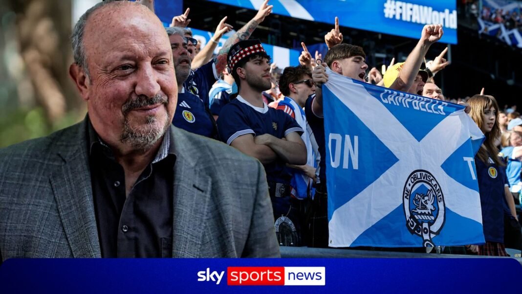Rafa Benitez reveals stance on Scotland head coach job amid links