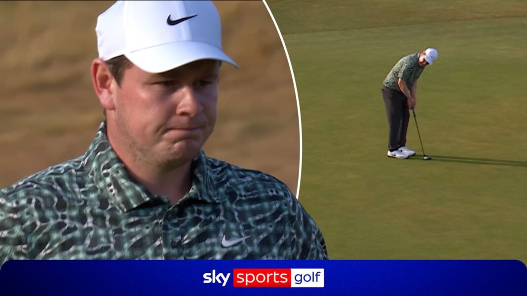 The Open: Robert MacIntyre holes 45ft putt for dream start!