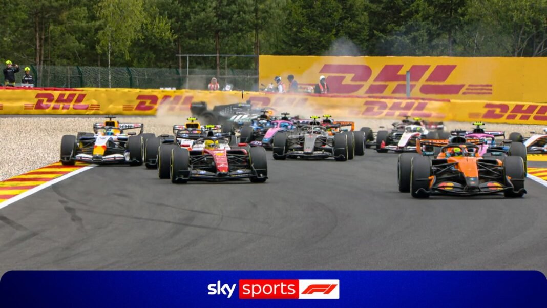 Belgium GP: Kimi Antonelli, Max Verstappen tussle for lead as George Russell crashes out!