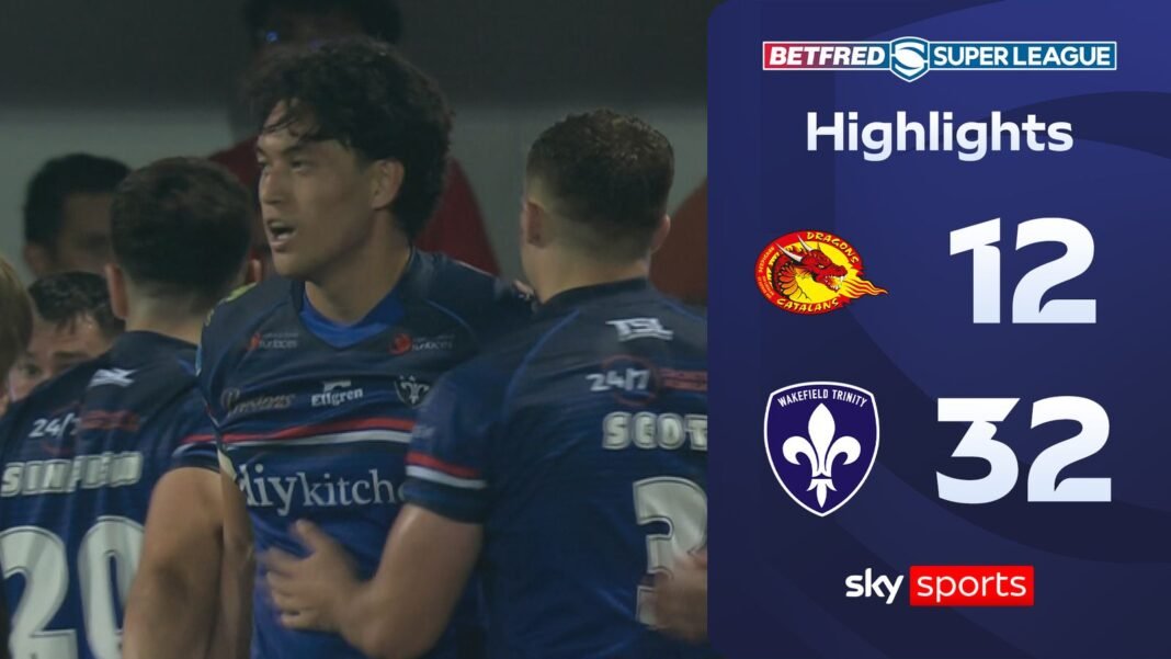Catalans Dragons 12-32 Wakefield Trinity | Super League highlights