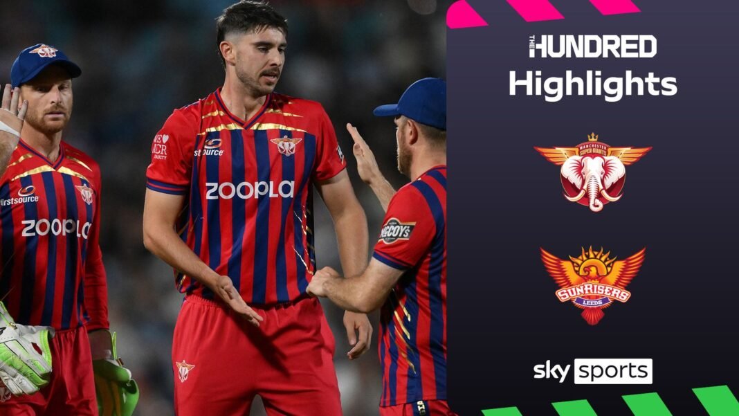 Manchester Super Giants vs SunRisers Leeds | Hundred Eliminator highlights