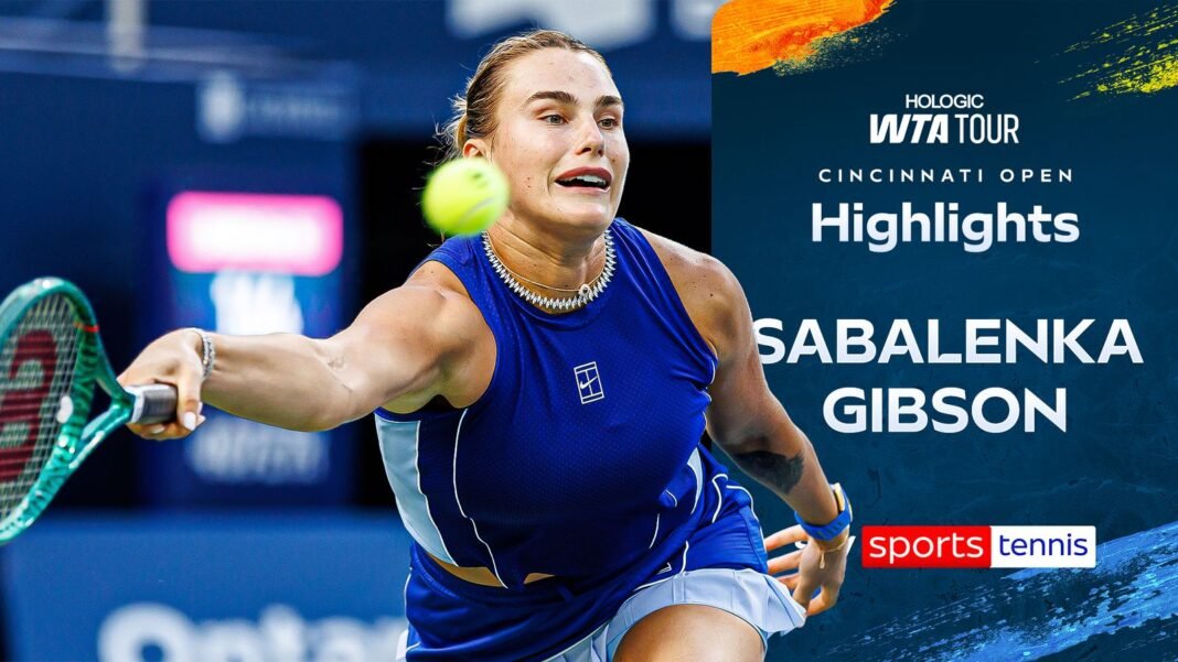 Aryna Sabalenka vs Talia Gibson | Cincinnati Open highlights