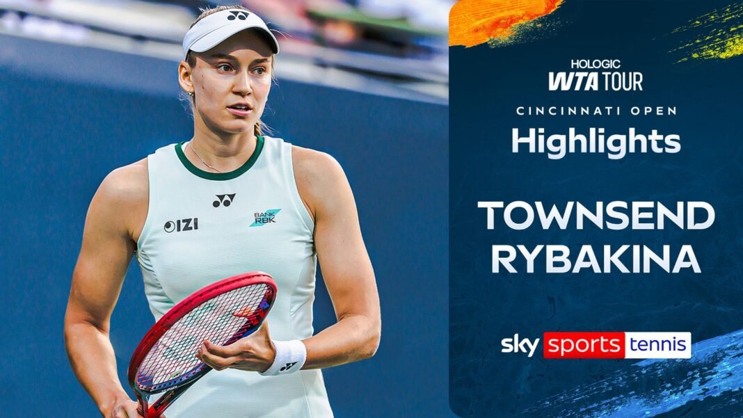 Taylor Townsend vs Elena Rybakina | Cincinnati Open highlights