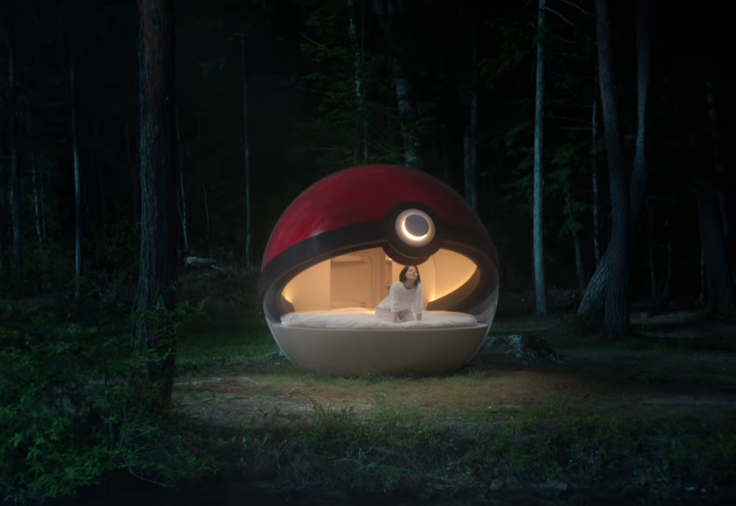 You can now sleep inside an actual giant Poké Ball in Japan