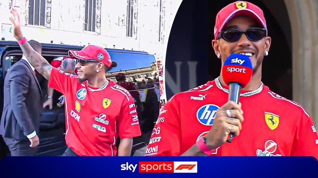 Formula 1: Ferrari fans flock to Peroni event to cheer on Lewis Hamilton and Charles Leclerc