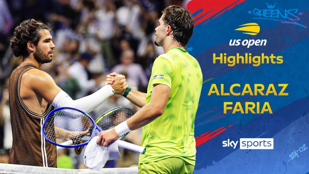 Carlos Alcaraz vs Jaime Faria | US Open highlights