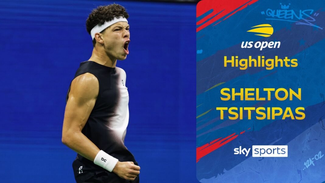 Ben Shelton vs Stefanos Tsitsipas | US Open highlights